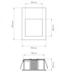 Astro design lámpa Borgo 90 LED 3000K LED IP20 matt fehér mag 120cm kábel 1m