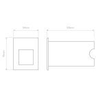 Astro design lámpa Borgo 54 LED LED IP65 matt fehér mag 70cm