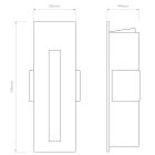 Astro design lámpa Borgo 55 LED 2700K LED IP20 matt fehér mag 170cm kábel 1m