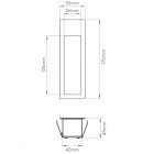 Astro design lámpa Borgo 55 LED 2700K LED IP20 matt fehér mag 170cm kábel 1m