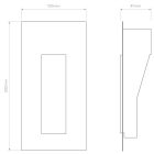 Astro design lámpa Borgo Trimless 35 LED 2700K LED IP20 matt fehér mag 120cm