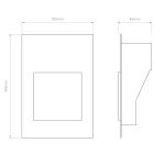 Astro design lámpa Borgo Trimless 65 LED 2700K LED IP20 matt fehér mag 65cm