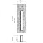 Astro design lámpa Borgo Trimless 200 LED LED IP20 matt fehér mag 200cm