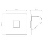 Astro design lámpa Borgo Trimless Mini LED 3000K LED IP20 matt fehér mag 33cm