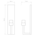 Astro design lámpa Riva 350 IP44 króm mag 35cm