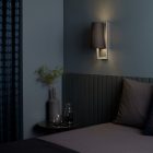 Astro design lámpa Riva 350 IP44 matt nikkel mag 35cm