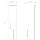 Astro design lámpa Riva 350 IP44 arany mag 35cm