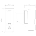 Astro design lámpa Fuse 3 USB IP20 matt fekete mag 200cm