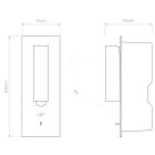 Astro design lámpa Fuse 3 Toggle IP20 matt fekete mag 200cm