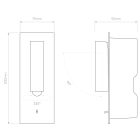 Astro design lámpa Fuse 3 Toggle IP20 matt fehér mag 200cm