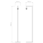 Astro állólámpa Ravello Floor IP20 króm mag 158.5cm kábel 2.25m