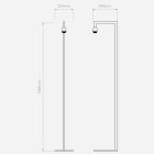 Astro állólámpa Ravello Floor IP20 króm mag 158.5cm kábel 2.25m