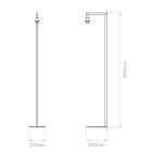  Astro Ravello 1222002 Floor Lamp Nickel Metal