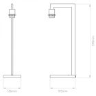Astro asztali lámpa Ravello Table IP20 matt nikkel mag 57cm kábel 2.25m