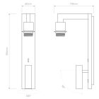 Astro design lámpa Ravello LED Reader LED IP20 króm mag 35cm