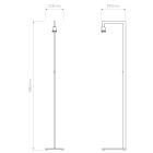 Astro állólámpa Ravello Floor IP20 króm mag 158.5cm kábel 2.25m