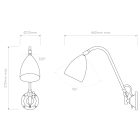 Astro fali lámpa Joel Grande Wall IP20 krém mag 57cm kábel 2.5m