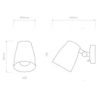 Astro fali lámpa Atelier Wall IP20 matt fekete mag 185cm