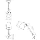 Astro design lámpa Atelier Grande IP20 matt fekete mag 40cm kábel 3m