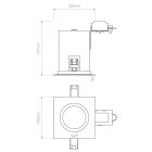 Astro asztali lámpa Taro Square Adjustable Fire-Rated IP20 matt fehér mag 147cm