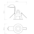 Astro design lámpa Minima Round Fixed IP20 matt fehér Ø82cm mag 130cm