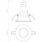 Minima Slimline Round Fixed Fire-Rated IP65