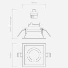 Minima Slimline Square Fixed Fire-Rated IP65