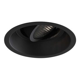   Astro spotlámpa Minima Slimline Round Adjustable Fire-Rated IP20 matt fekete Ø100cm mag 61cm