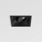 Astro spotlámpa Minima Slimline Square Adjustable Fire-Rated IP20 matt fekete mag 61cm