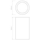 Astro design lámpa Osca Round 200 IP20 vakolat Ø125cm mag 200cm