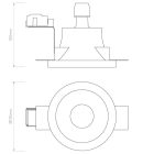 Astro design lámpa Blanco Round Fixed IP20 vakolat Ø130cm