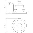 Astro design lámpa Blanco Round Fixed IP20 vakolat Ø130cm