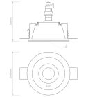 Astro asztali lámpa Blanco Round Adjustable IP20 vakolat Ø115cm