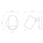 Astro design lámpa Ascoli Single Switched IP20 bronz mag 103cm