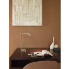 Astro design lámpa Ascoli Desk IP20 matt nikkel Ø135cm mag 42cm