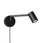 Astro design lámpa Ascoli Swing Plug In IP20 matt fekete Ø110cm kábel 2.5m