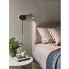 Astro design lámpa Ascoli Swing Plug In IP20 matt fekete Ø110cm kábel 2.5m