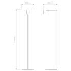 Astro állólámpa Ascoli Floor IP20 bronz mag 121cm kábel 3m