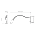 Astro design lámpa Leo Switched LED LED IP20 króm mag 120cm