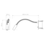 Astro design lámpa Leo Switched LED LED IP20 bronz mag 120cm