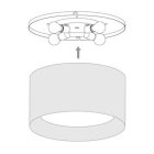 Astro design lámpa 4-Way Plate IP20 matt fehér Ø50cm mag 65cm