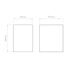 Astro design lámpa Oslo 120 LED LED IP65 matt beton mag 120cm