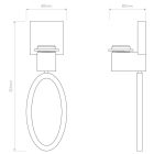 Astro design lámpa Lima IP20 bronz mag 35cm