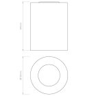 Astro design lámpa Kos Round IP44 matt beton Ø110cm mag 141cm