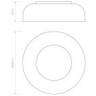 Astro design lámpa Syros IP44 króm Ø35cm