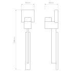 Astro design lámpa Tate IP20 bronz mag 38.4cm