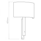 Astro design lámpa Tate IP20 bronz mag 38.4cm