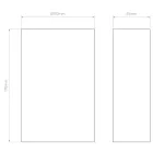 Astro design lámpa Serifos 170 LED 2700K LED IP20 vakolat mag 170cm