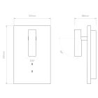 Astro design lámpa Edge Reader Mini LED LED IP20 matt fehér mag 24.1cm