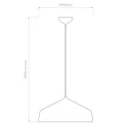 Astro design lámpa Ginestra 400 IP20 matt fekete Ø40cm mag 204cm